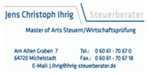 Steuerberater Jens Christoph Ihrig